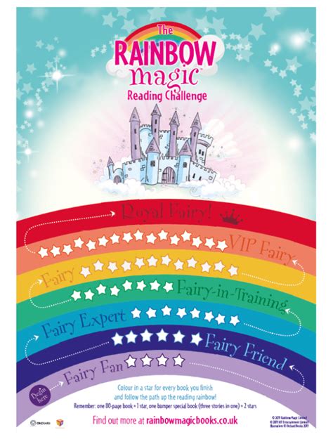 Rainbow magic reading comprehension book